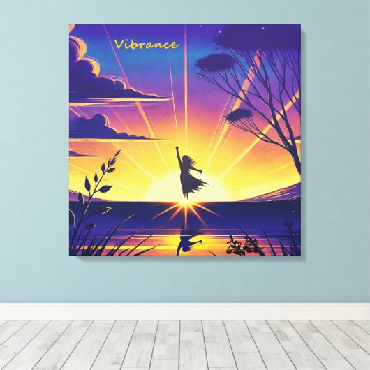 振動 キャンバスプリント (インサイチュ (ウッドフロア))