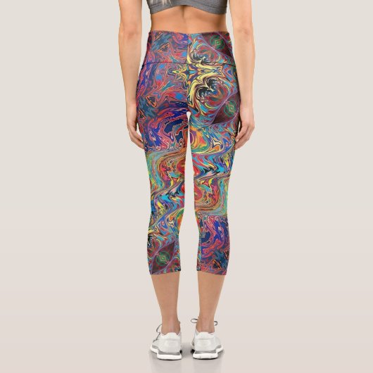 振動 – サイケデリックキャプかわいらしリスレギンス カプリレギンス (裏面)
