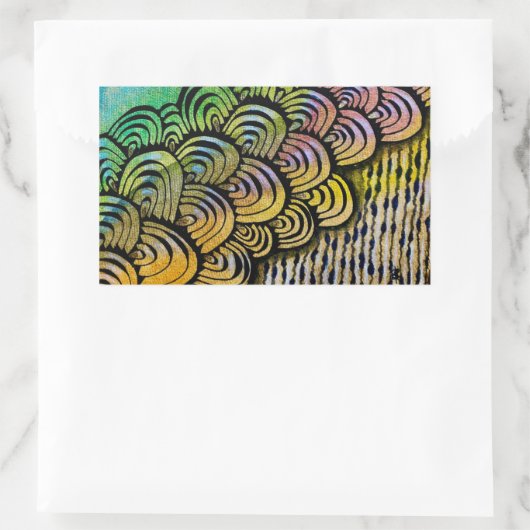 振動 長方形シール (バッグ)