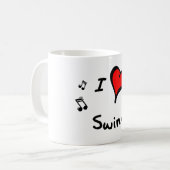 振動Iハート愛ギフト コーヒーマグカップ (正面左)