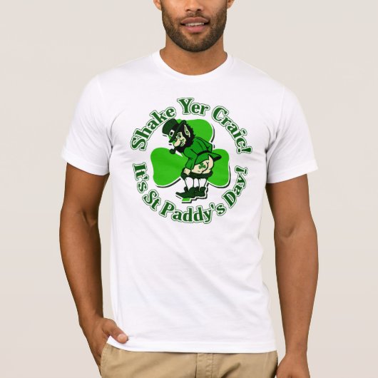 振動Yer CraicそれはSt paddys dayです Tシャツ (正面)