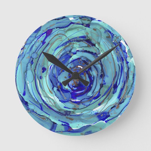 振幅時計「継続的な変化」 ラウンド壁時計 (正面)