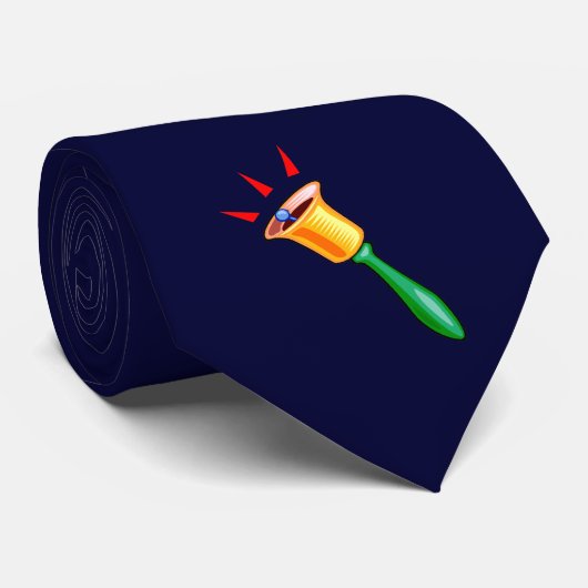 振鈴の写実的なイメージ、手のチャイムのイメージ ネクタイ (ロール)