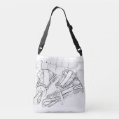 振鈴はトートを覆いました クロスボディバッグ (裏面)