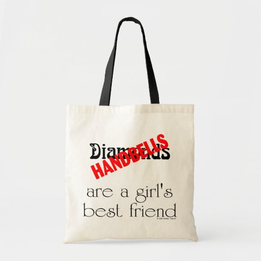 振鈴は女の子で親友のトートです トートバッグ (正面)