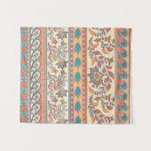 挿し目のない花縁どの飾り模様 タペストリー (正面(横))