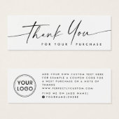 挿入するカスタム手書きス感謝していクリプトロゴ (正面&裏面)