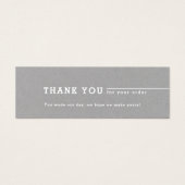 挿入するミニマリストのグレー感謝していのビジネスロゴ (正面)