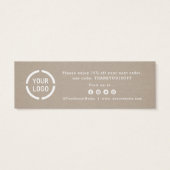 挿入するミニマル感謝していスなKraftビジネスロゴ (裏面)