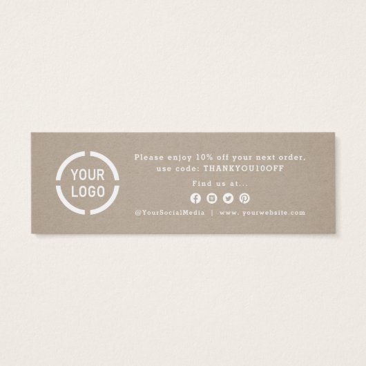 挿入するミニマル感謝していスなKraftビジネスロゴ (裏面)