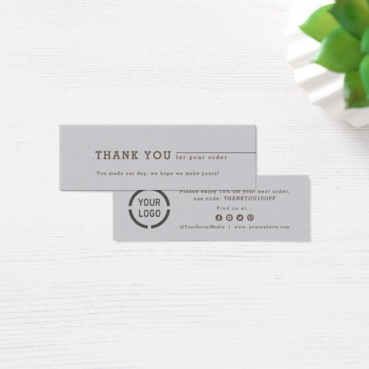 挿入するミニマル感謝していスグレーのビジネスロゴ (デスク)