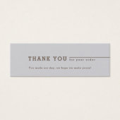 挿入するミニマル感謝していスグレーのビジネスロゴ (正面)