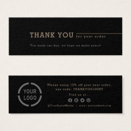 挿入するミニマル感謝していスブラックビジネスロゴ