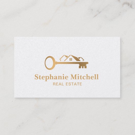 挿入フォトエステ実在ート不動産仲介業者鍵ハウス金ゴールド 名刺 (裏面)