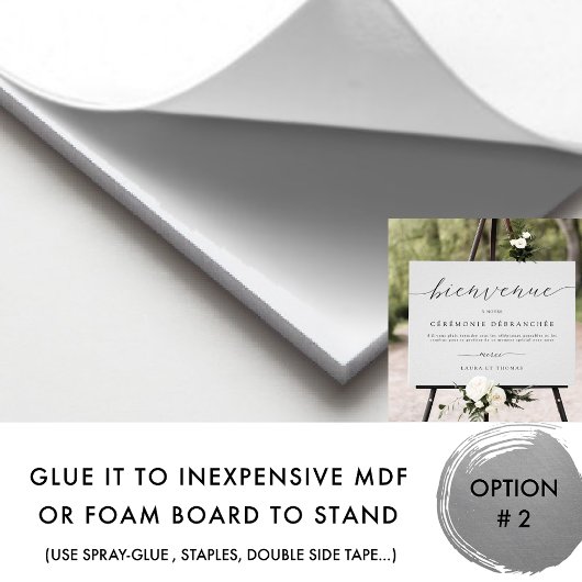 挿入フランスの済み式の標識へようこそ ポスター