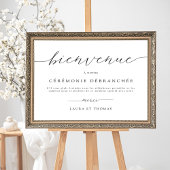 挿入フランスの済み式の標識へようこそ ポスター