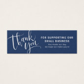 挿入モダンする青いスクリプ感謝していトロゴ業務 (正面)