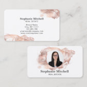 挿入写真テンプレートの挿入プロフェッショナル 名刺 (正面/裏面)