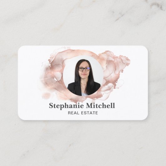 挿入写真テンプレートの挿入プロフェッショナル 名刺 (裏面)