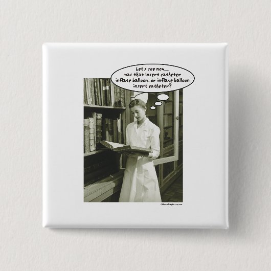 挿入物のカテーテルは気球をまたは.....膨脹させます 缶バッジ (正面)