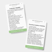 挿管と鎮静チェックリスト バッジ (正面＆裏面)