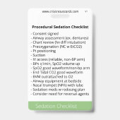 挿管と鎮静チェックリスト バッジ (裏面)