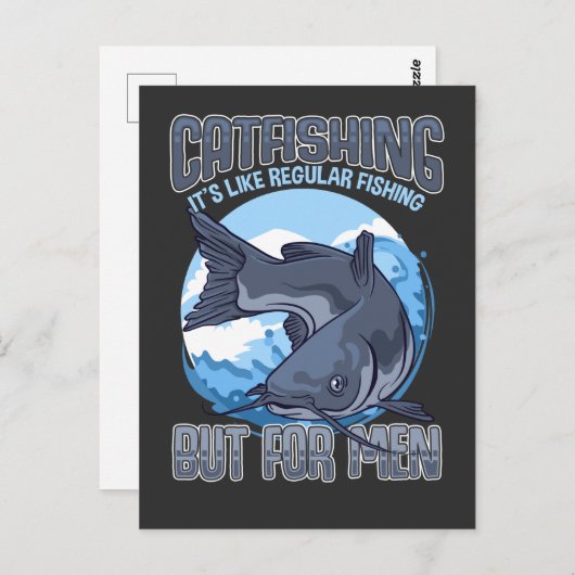 . .捕おもしろい漁の父、漁師のユーモア ポストカード (正面/裏面)