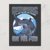 . .捕おもしろい漁の父、漁師のユーモア ポストカード (正面)