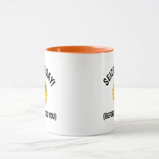 捕まえろ！（あなたを捕まえる前に） マグカップ (中央)