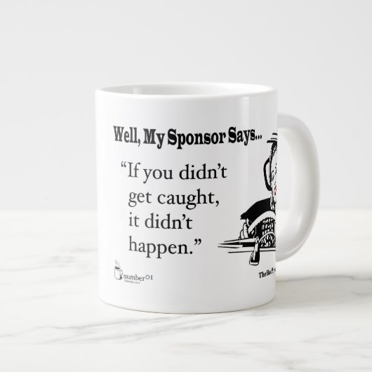 捕まもしれなかったし起こらなかった。 ジャンボコーヒーマグカップ (正面右)