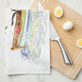 捕ま素晴らしえろ! キッチンタオル (四つ折り)