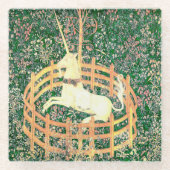 捕らえられたユニコーン ガラスコースター (正面)