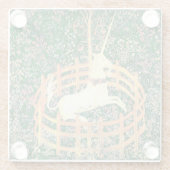 捕らえられたユニコーン ガラスコースター (裏面)