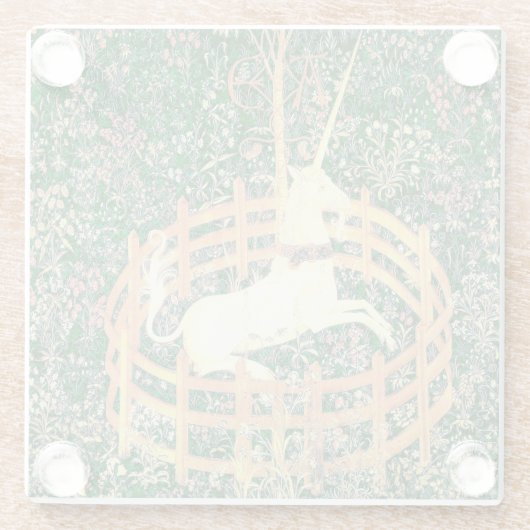 捕らえられたユニコーン ガラスコースター (裏面)