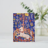 「捕らえられたユニコーン」 ポストカード (スタンド正面)