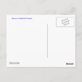 「捕らえられたユニコーン」 ポストカード (裏面)