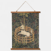 捕らえられたユニコーン 吊り下げ型タペストリー (正面)