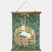 捕らえられたユニコーン 吊り下げ型タペストリー (正面)