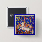 「捕らえられたユニコーン」 缶バッジ (正面&裏面)