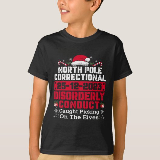 捕らえられた北極の矯正の無秩序な行為 Tシャツ (正面)