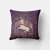 捕われの身のタペストリーの枕のヴィンテージのユニコーン クッション (裏面)