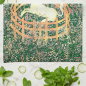 捕われの身のユニコーン キッチンタオル (折り畳み)