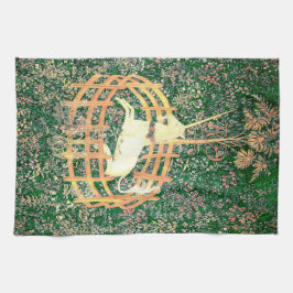 捕われの身のユニコーン キッチンタオル