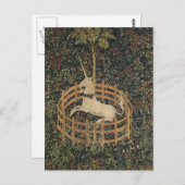 捕われの身のユニコーン ポストカード (正面/裏面)