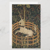 捕われの身のユニコーン 便箋 (正面/裏面)