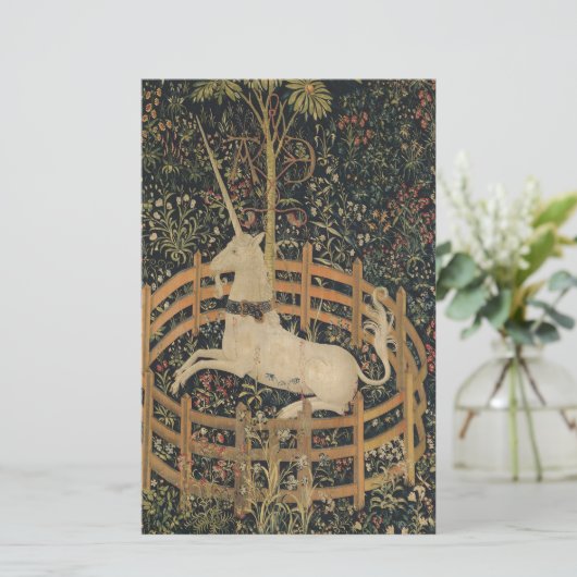 捕われの身のユニコーン 便箋 (スタンド正面)