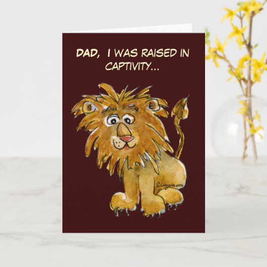 捕われの身の父の日カードで上げられる カード (黄色い花)