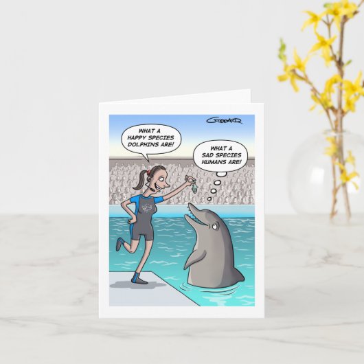 捕囚のイルカ カード (黄色い花)