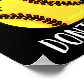 捕手ソフトボール棋士 ポスター (角)