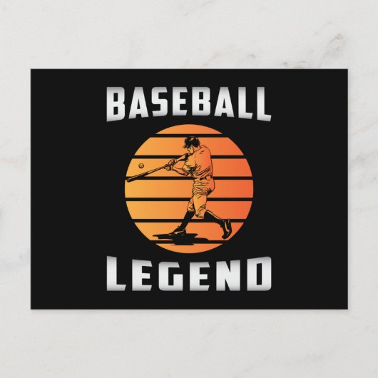 捕手野球こうもりスポーツ投手贈おもしろい物 ポストカード (正面)